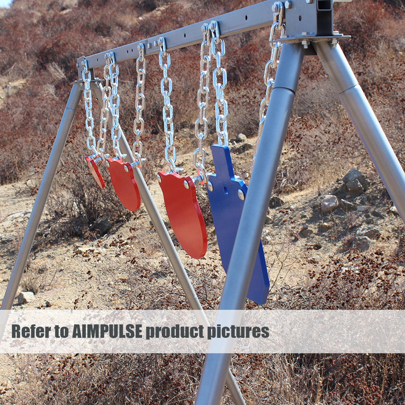 AIMPULSE Steel Target Stand Extension Legs – 1 Pack – Increase Stand Height & Stability