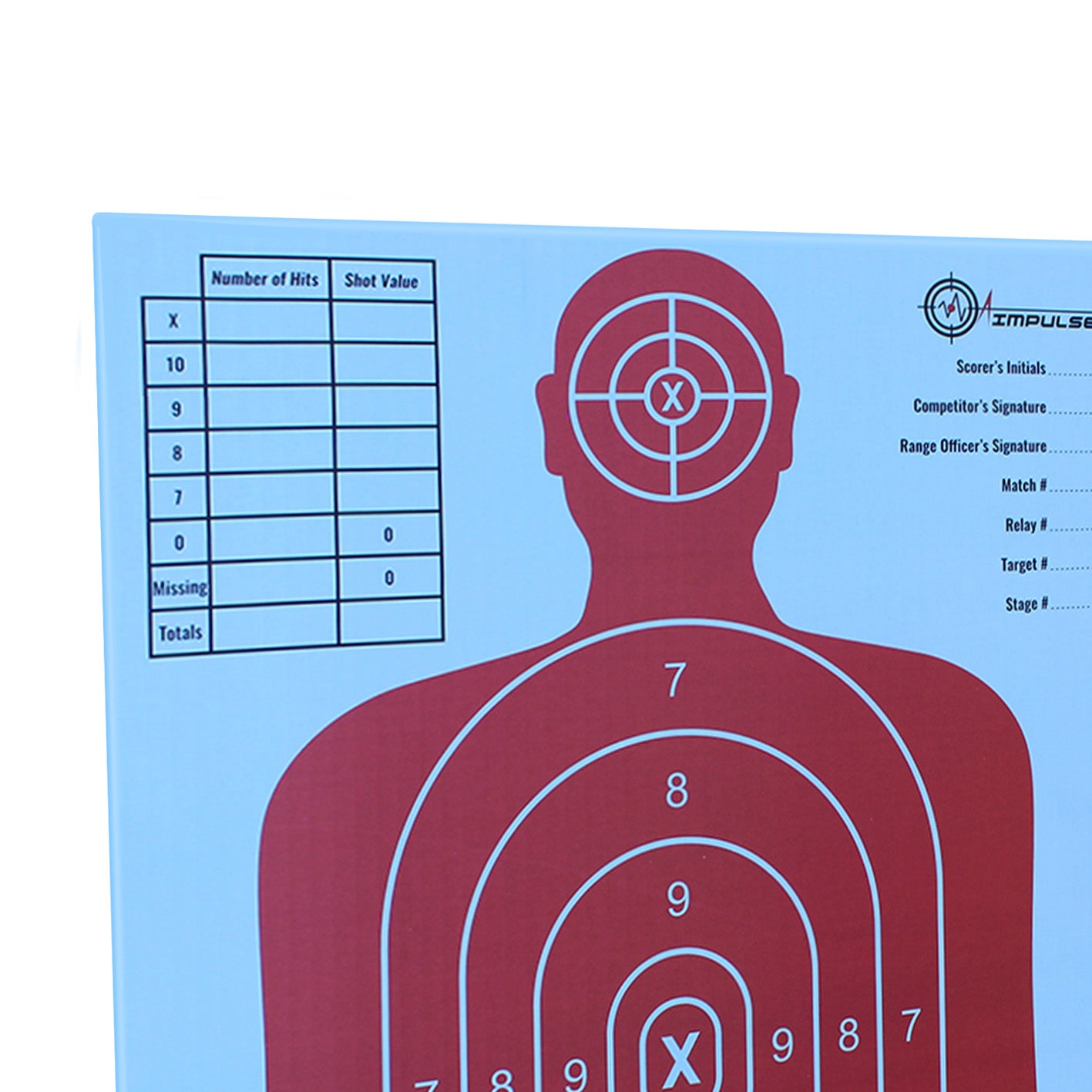 AIMPULSE 13 X 16 inch Cardboard Targets - Pack of 25