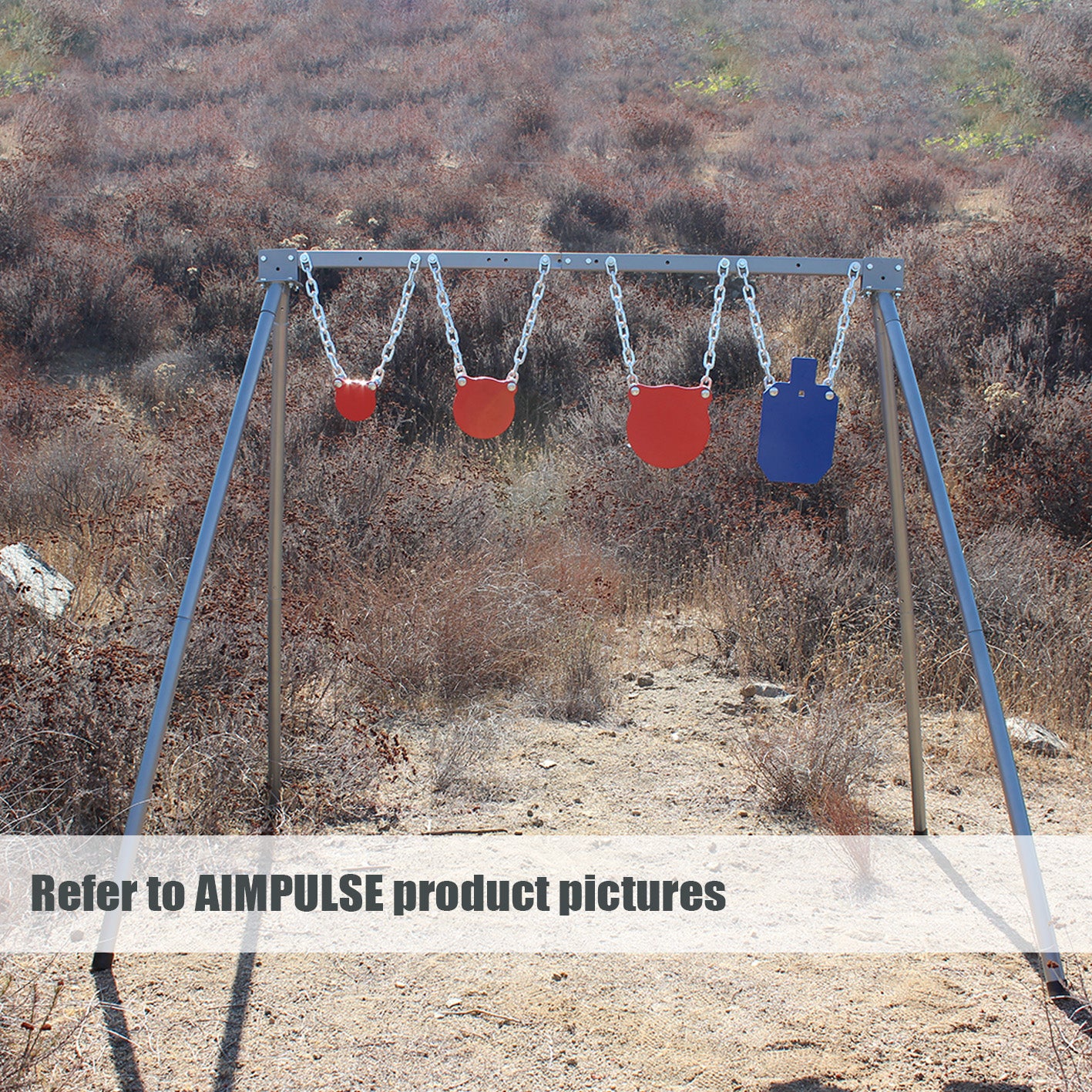 AIMPULSE Steel Target Stand Extension Legs – 1 Pack – Increase Stand Height & Stability