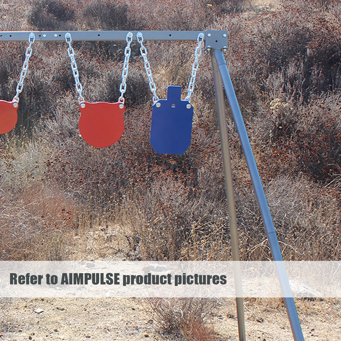 AIMPULSE Steel Target Stand Extension Legs – 1 Pack – Increase Stand Height & Stability