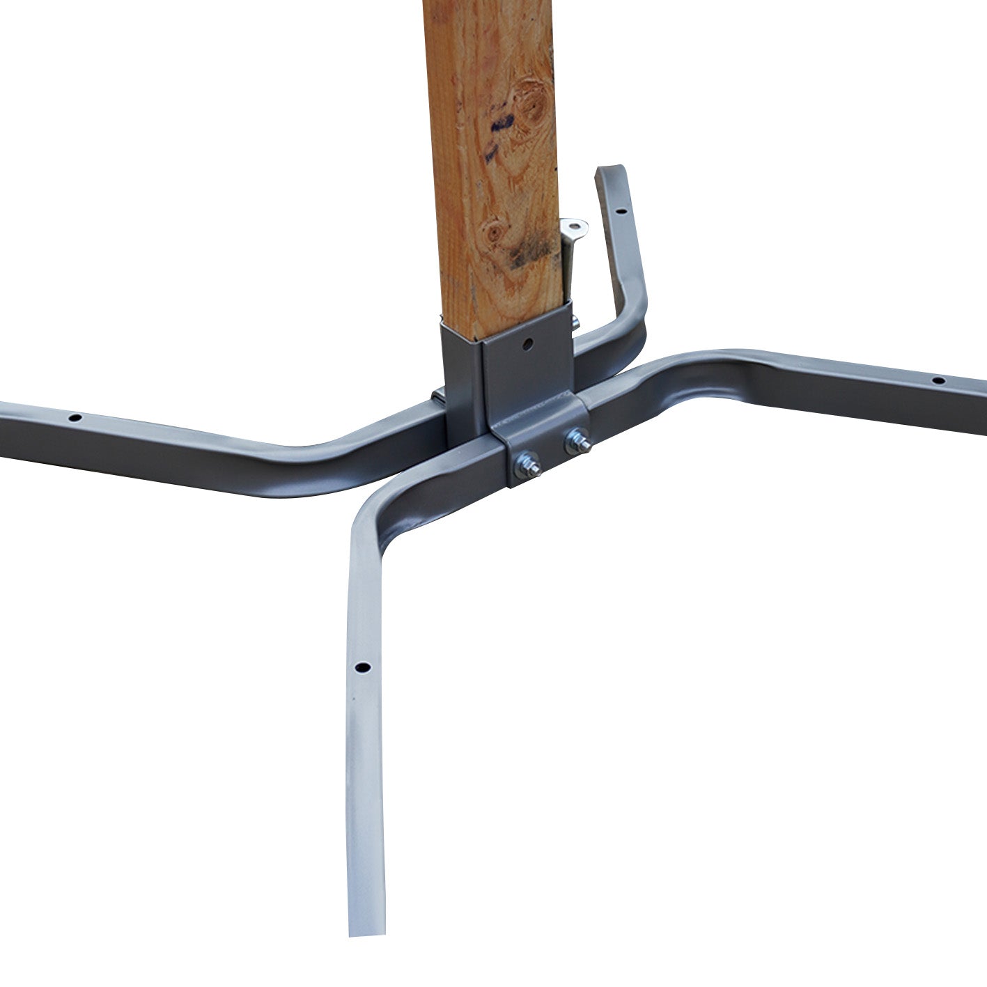 AIMPULSE Universal Target Stand Base – X Shape for 2x4 Posts, 1 Pack
