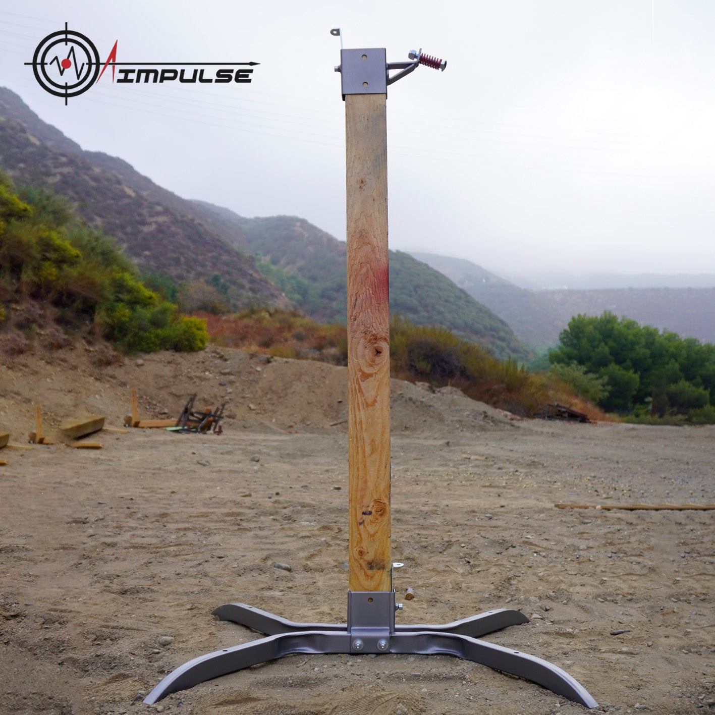 AIMPULSE 2x4 Target Hanger + Base Set – Sturdy & Versatile Shooting Target Stand
