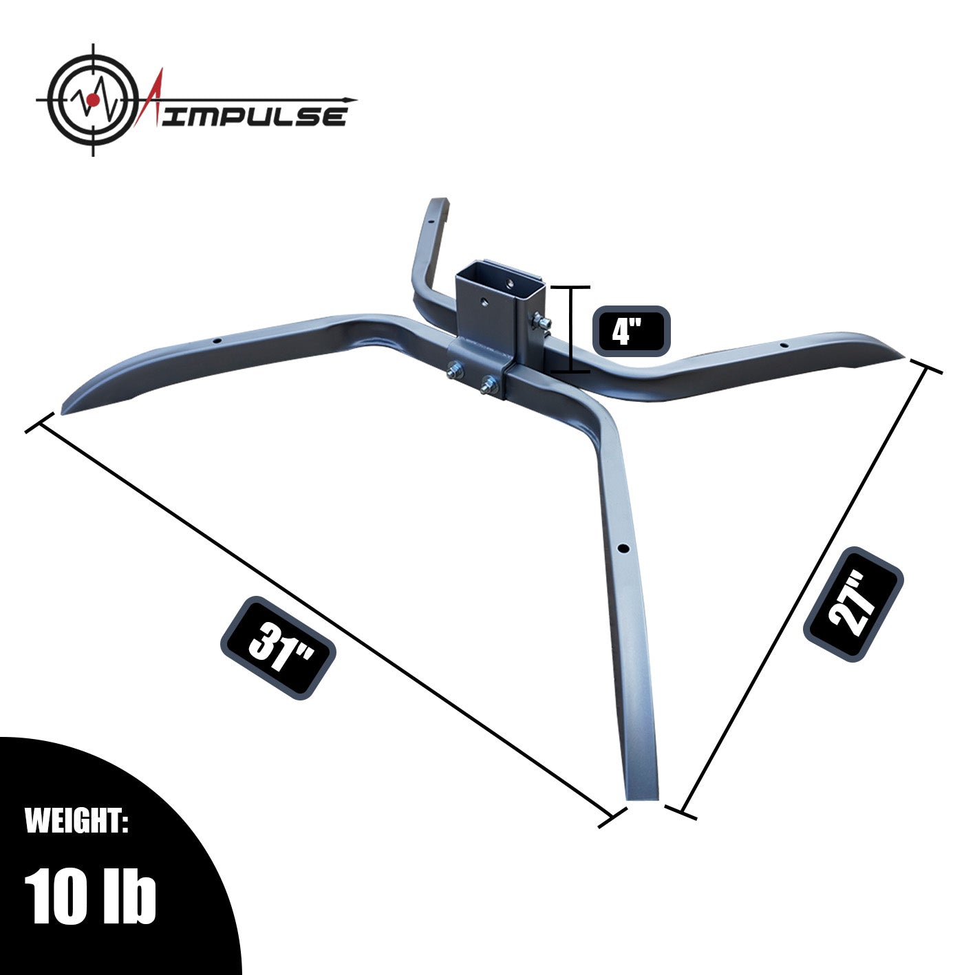 AIMPULSE Universal Target Stand Base – X Shape for 2x4 Posts, 1 Pack