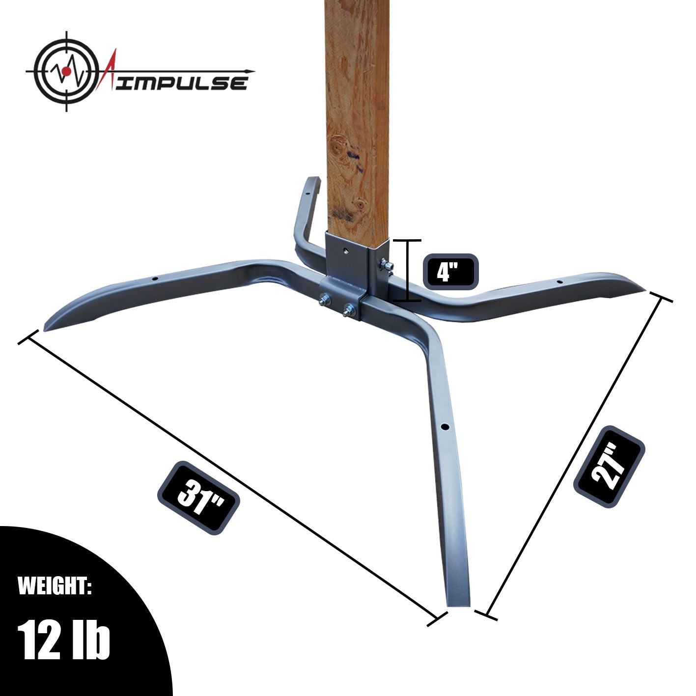 AIMPULSE 2x4 Target Hanger + Base Set – Sturdy & Versatile Shooting Target Stand
