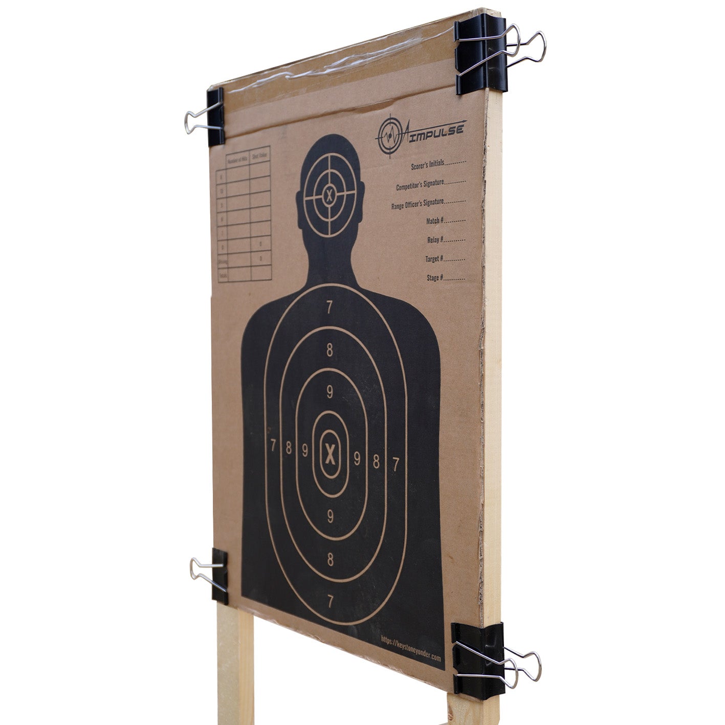 AIMPULSE Paper Target Stand Base – Universal & Adjustable (1 Pack)