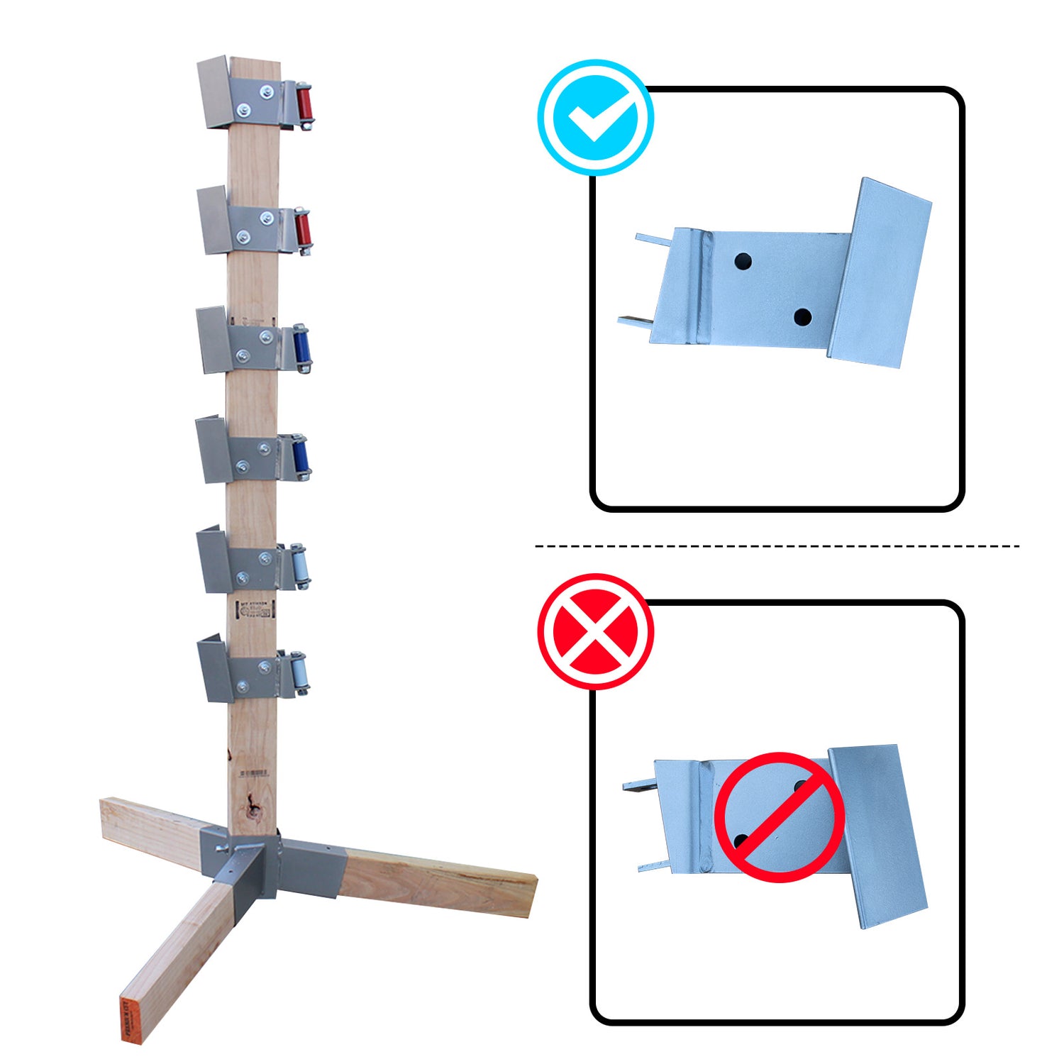 AIMPULSE DIY AR500 Steel Target Dueling Tree – 6