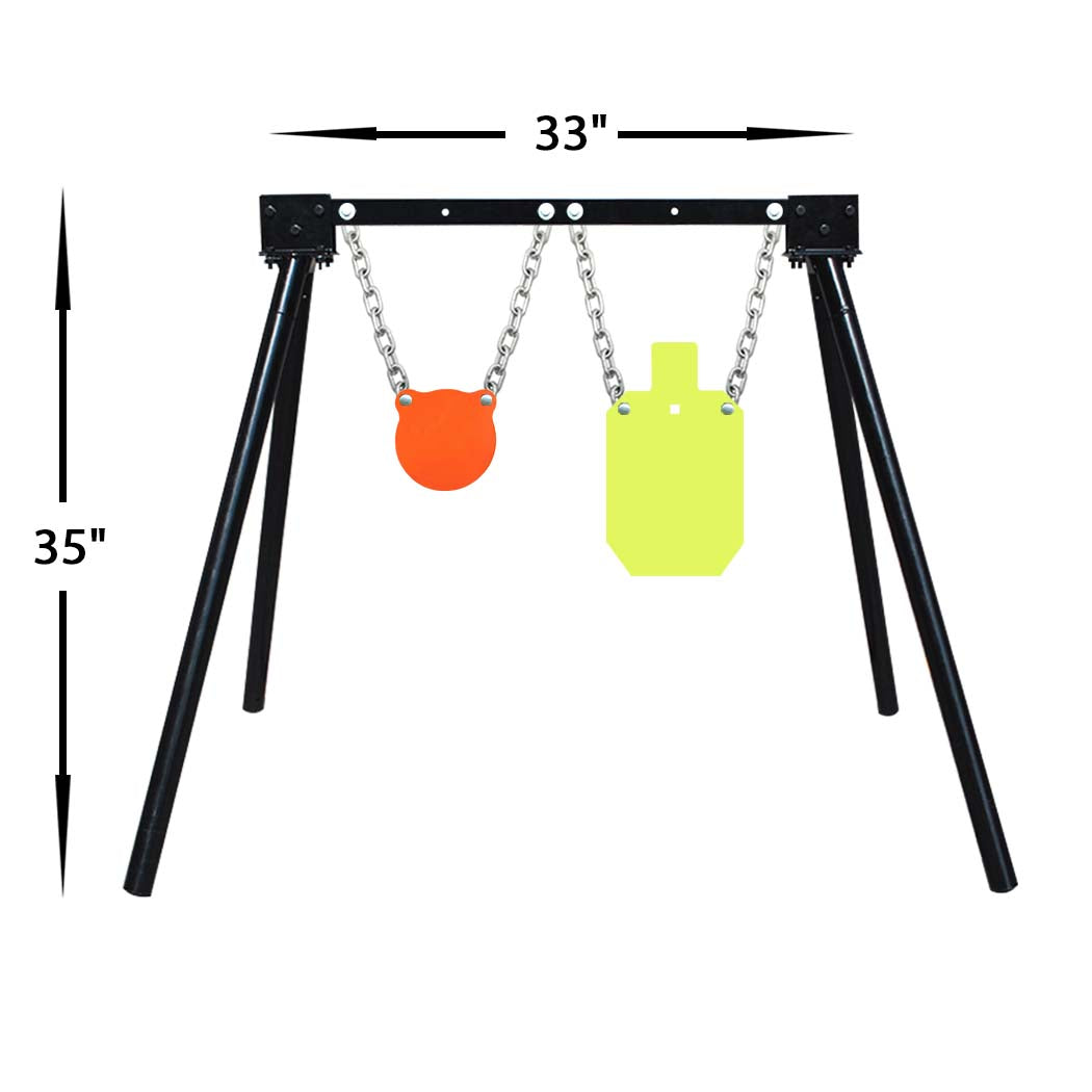 Steel Target Stand AR500 Shooting Target System (1 Stand, 2 Mounting Kits & 6