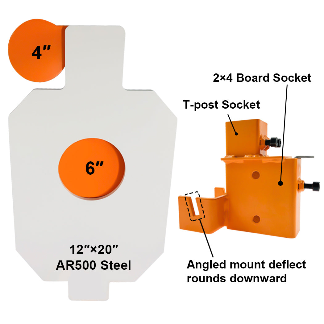 AR500 Steel Hostage Target 12