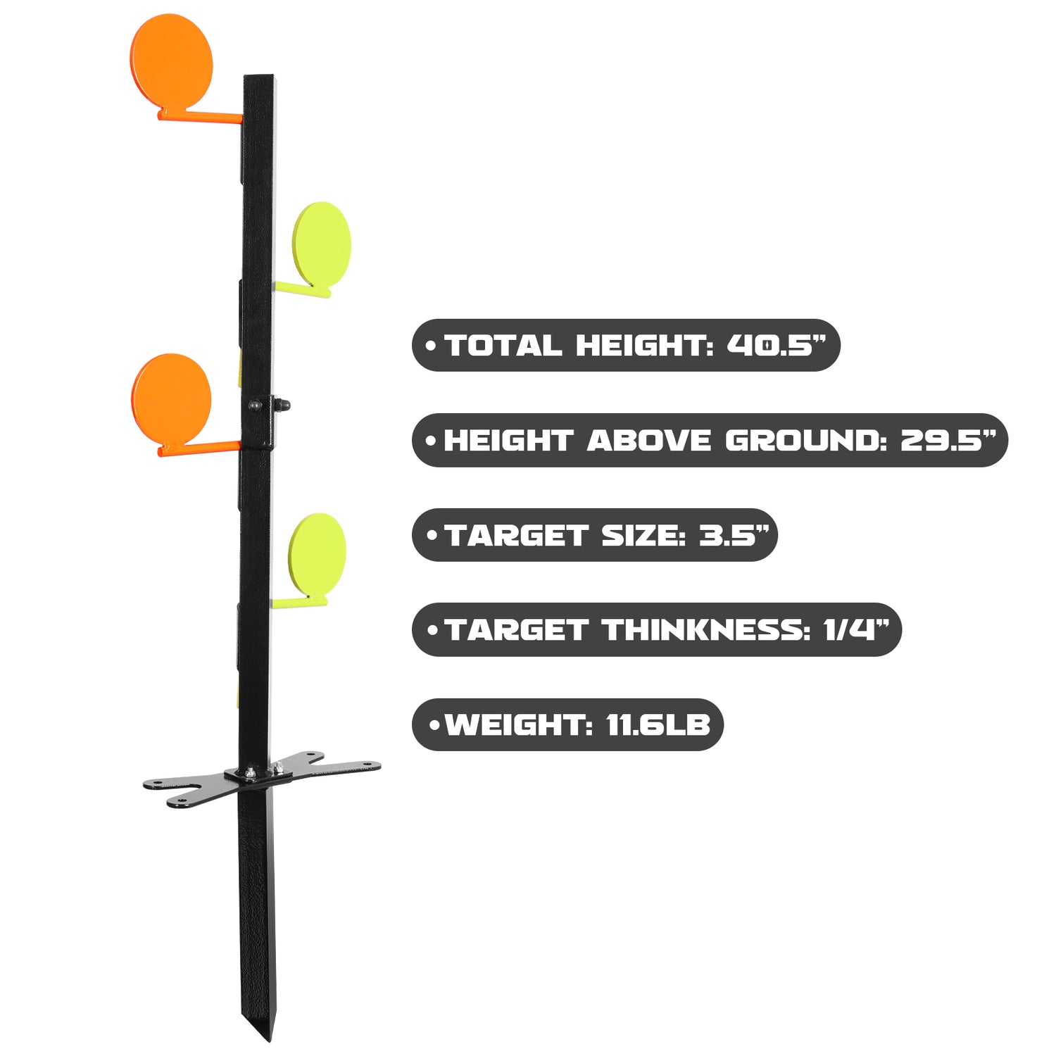 Dueling Tree for .22 Rimfire with Detachable Three