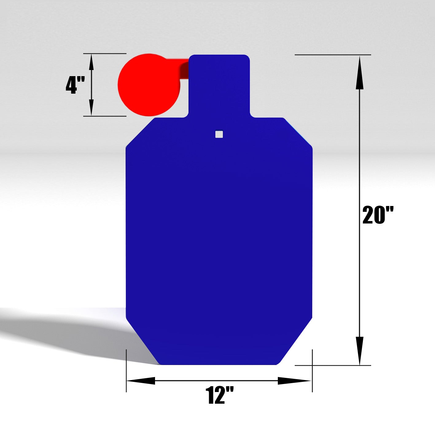 AIMPULSE 20x 12 x 3/8 Inch AR500 Steel Shooting Hostage Target