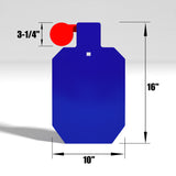 AIMPULSE 12 "x 7 " x 3/8" AR500 Steel Shooting Target