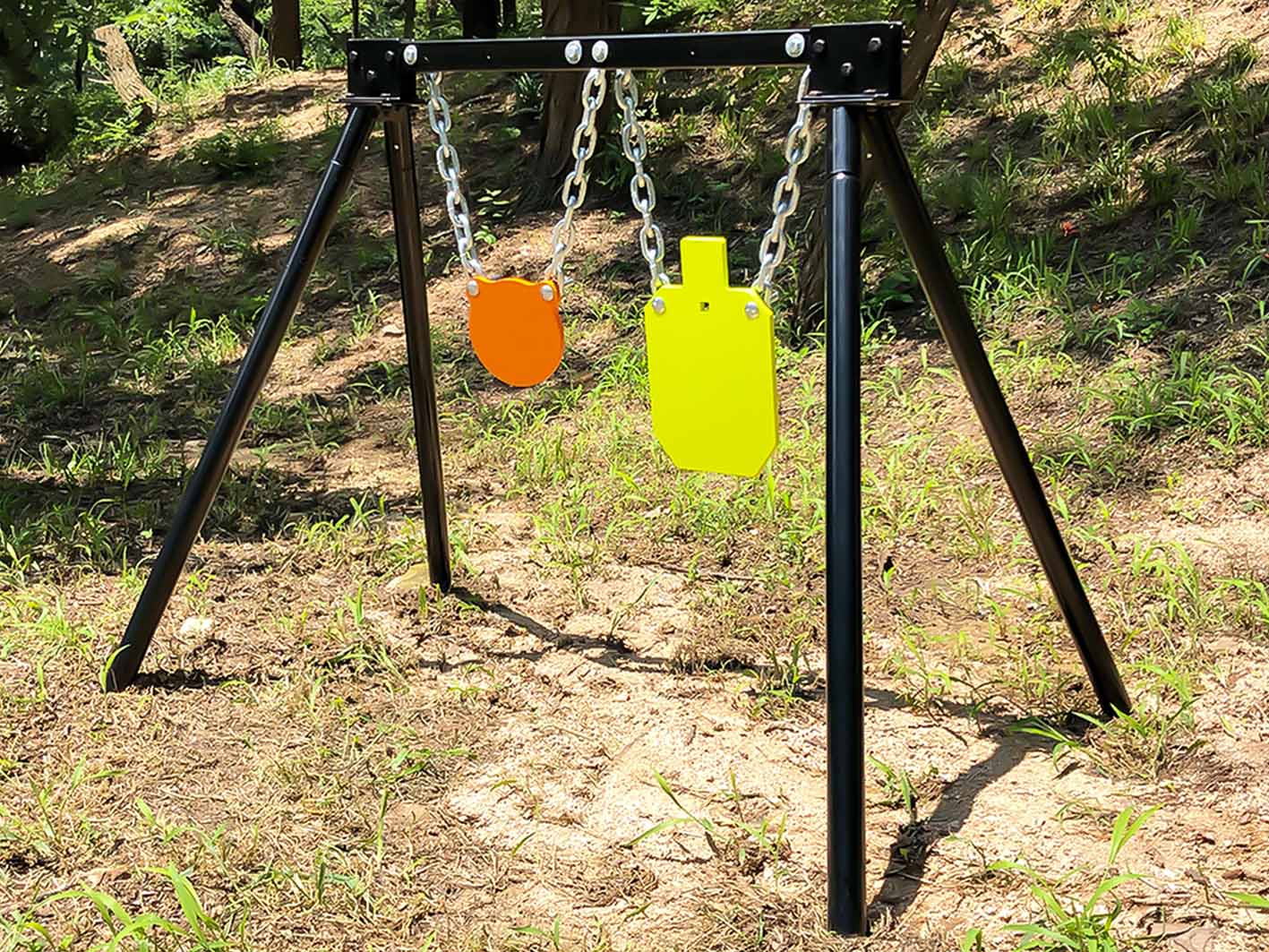 Steel Target Stand AR500 Shooting Target System (1 Stand, 2 Mounting Kits & 6