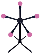 AIMPULSE Texas Star Shooting Target – 8" x 3/8" AR500 Steel, Pink – Reactive &amp; Durable