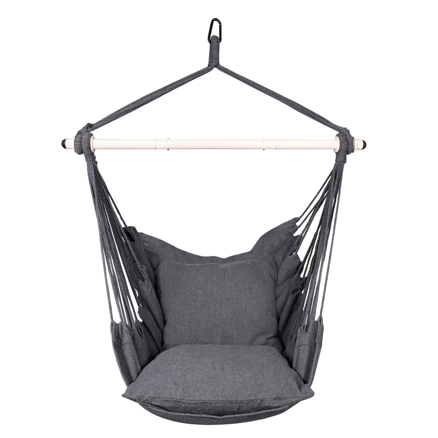 Charted Realms Hammock Chair with Cushions, Grey