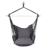 Charted Realms Hammock Chair with Cushions, Grey